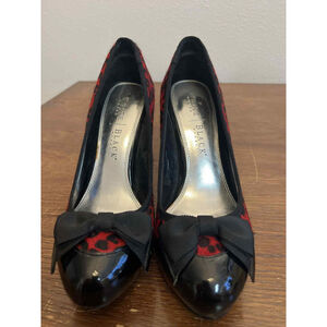 White House Black Market Animal Print Leopard Bow Heels – Size 7½M VGUC